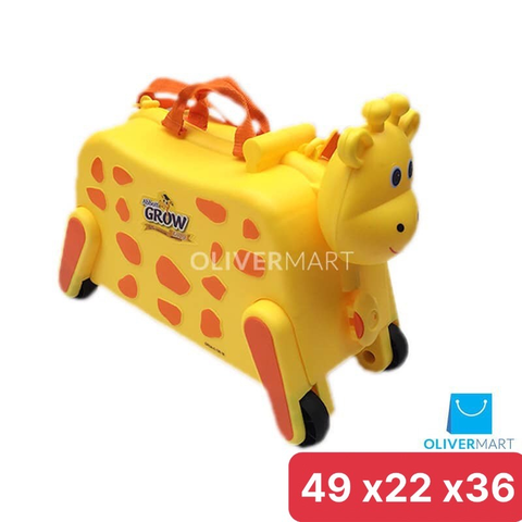 Vali kết hợp bánh xe chòi chân cho bé chơi hình con hươu 49*22*36