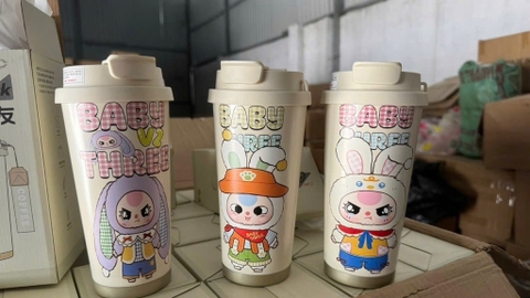 Ly giữ nhiệt BABYTHREE siêu cưng 500ml - mẫu ngẫu nhiên [BH: NONE]