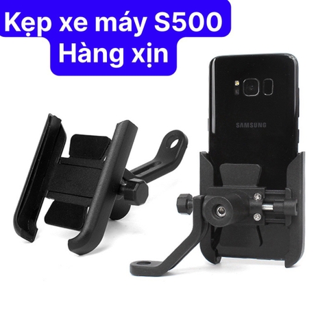 Giá đỡ kẹp điện thoại M3/ S500/AC5 Aluminum alloy loại xịn trên xe máy gắn chân kính cao cấp kèm lục giác