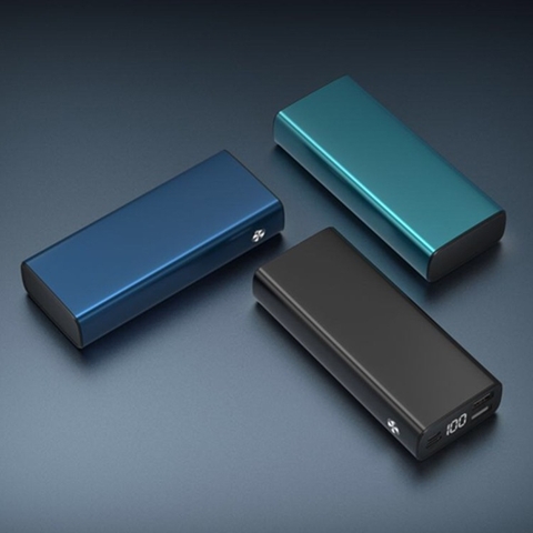 Pin sạc dự phòng XIPIN PX-501 10.000mAh vỏ nhôm sạc nhanh có màn hình LCD chính hãng (BH 6 tháng)