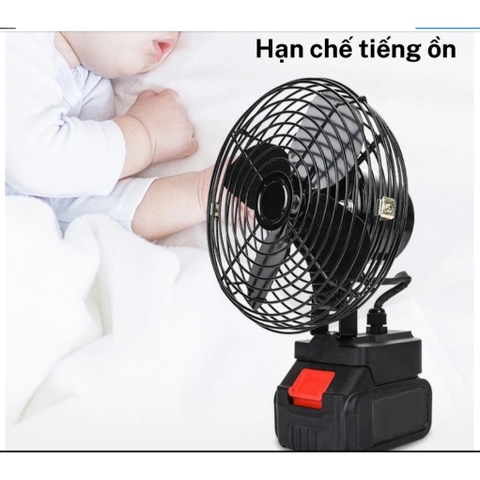 Quạt tích điện 4 cánh mini hạn chế tiếng ồn loại rẻ [BH: 1 tháng]