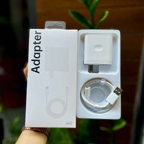 Bộ sạc nhanh 80w Oppo ADAPTER Type C (cóc 1 cổng USB + cáp usb ra type c, (a-c) [BH: 1 Tháng]
