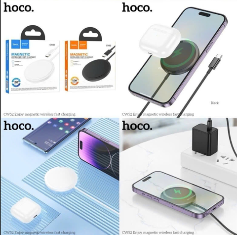 Sạc từ tính không dây HOCO CW52 sạc nhanh 15w siêu tiện lợi