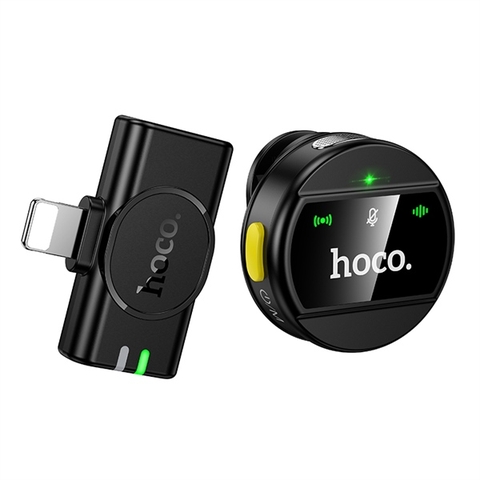 Micro thu âm không dây HOCO L20L Lightning iPhone thu âm livestream cho điện thoại chui Lightning iPhone