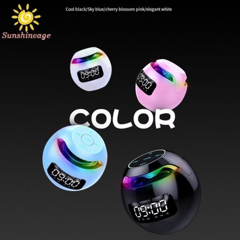 Loa bluetooth 3in1 mini kiêm đồng hồ, đèn ngủ để bàn KMS K12 có led [BH: 3 tháng]