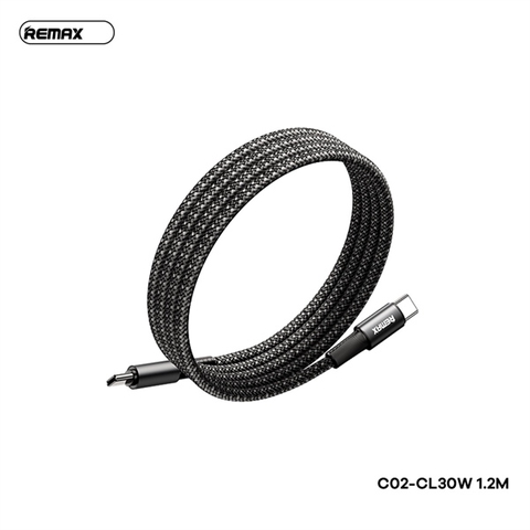 Cáp sạc nhanh 30W REMAX C02 [C-L] Cáp Type C ra Lightning PD 30W dài 1m2 chính hãng