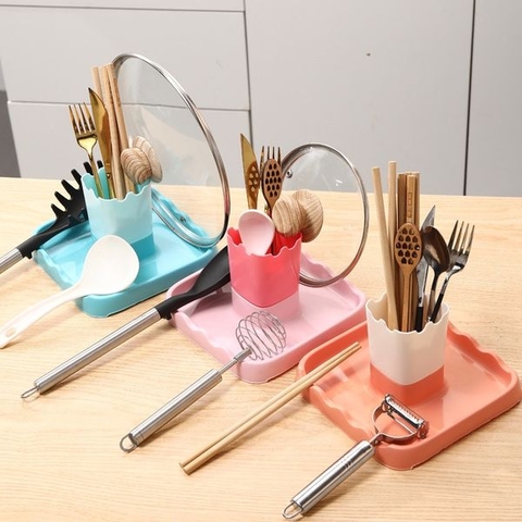 Ống đũa hình trụ kiêm gác nắp nồi nhà bếp đa năng / pktn sale