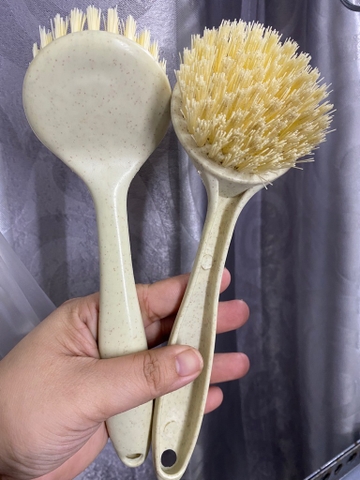 Bàn chải chà sàn, vệ sinh nhà bếp, toilet cán ngắn tròn, lông bàn chải cứng dễ dàng làm sạch vết bẩn / pktn sale