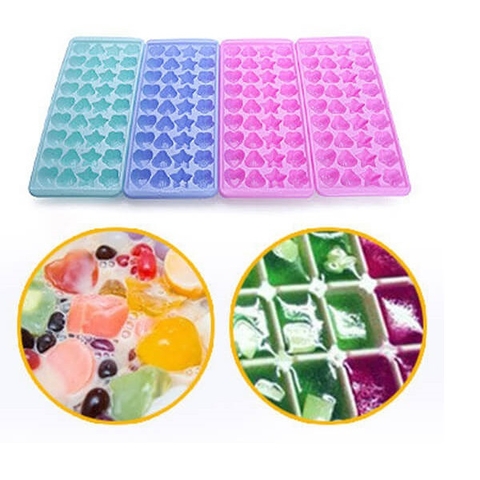 Khuôn làm đá, thạch rau câu nhiều hình họa tiết 36 ô mini [BH: NONE]