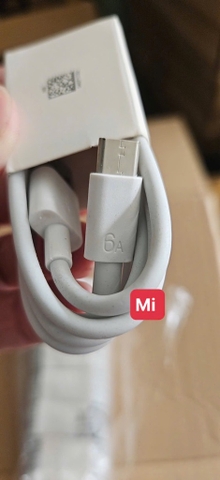Cáp sạc 6A Xiaomi Type C (usc ra Type C, a-c) dây nhựa [BH: 1 tháng]