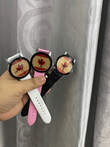 Thanh lý Đồng Hồ đeo tay thời trang lá Phong (ko kèm pin, 1 số cái dây hơi ố, khách mua về lau dùm em) [BH: None] / pktn sale