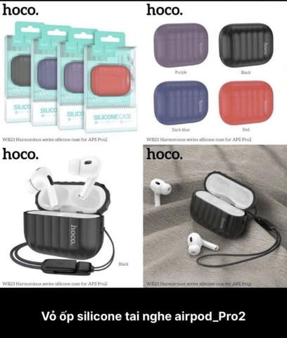 Ốp lưng Hoco tai nghe Pro2 silicon