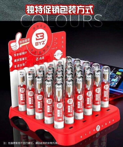 Cáp sạc nhanh iPhone BYZ BL-690i ống viên thuốc, usb ra iphone lightning (a-l) dây dù chính hãng [BH: 6 tháng]