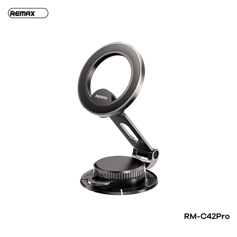 Giá đỡ điện thoại REMAX RM-C42 PRO trên xe hơi. hít nam châm (gắn taplo hoặc kính lái ô tô) chính hãng
