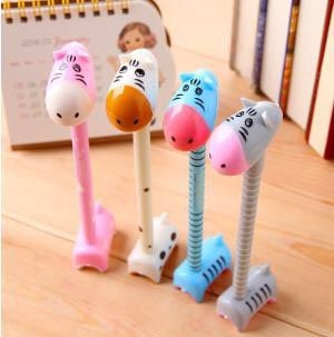 Viết/ bút hình còn lừa hoặc hươu cao cổ siêu dễ thương