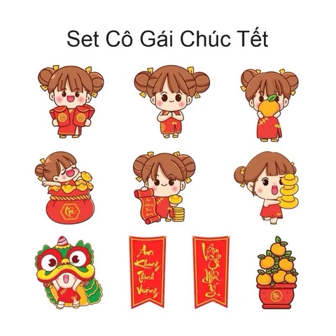 Combo 10 tag TẾT trang trí treo cành mai đào quốc siêu cute- mẫu tag về ngẫu nhiên [BH: NONE] 1l1a12