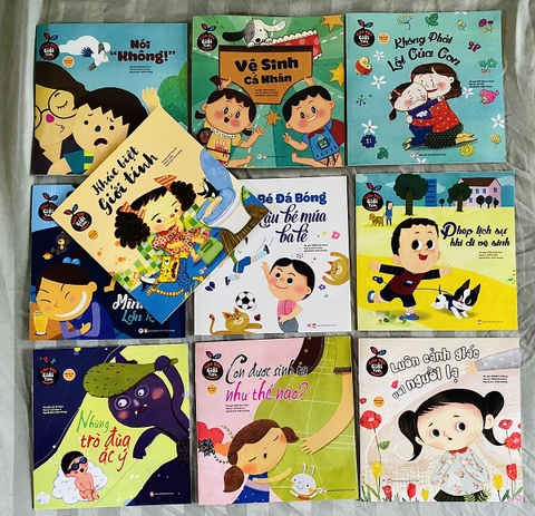 Bộ 10 quyển sách giáo dục giới tính cho bé 3-9 tuổi