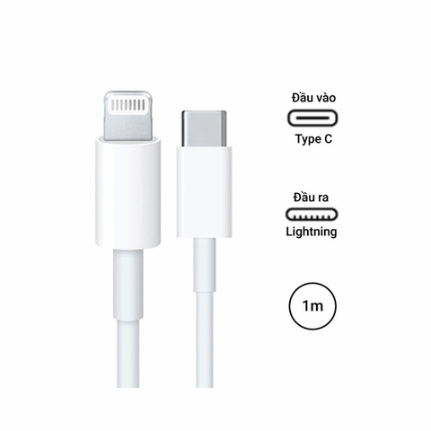 Cáp sạc nhanh 20w Iphone 11/12/13/14 (type c ra iphone lightning) mã 4l6 [BH 6 Tháng]