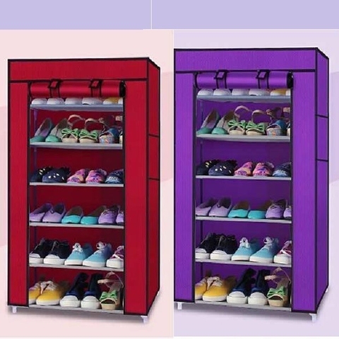 Tủ Vải Kệ Đựng Giầy Dép 6 Tầng