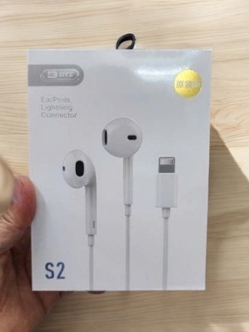 Tai nghe có dây iPhone Lightning BYZ S2 zin chui Lightning iPhone , auto connect chính hãng [BH 6 tháng]