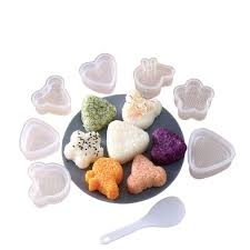 Set 7 khuôn nhựa mini nhiều hình làm cơm nấm cho bé [BH: NONE]