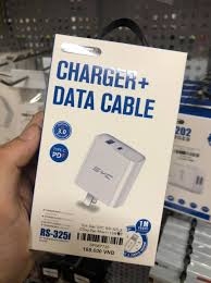 Bộ sạc nhanh PD+QC SYC RS-325i iPhone 11 12 13 14 (Cóc 2 cổng 1A + 1C, cáp Type C ra Lightning iPhone c-l) chính hãng [BH: 1 NĂM]