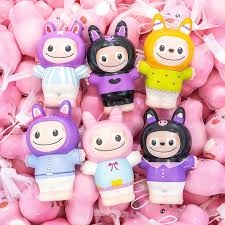 Đồ chơi labubu bóp tay xốp dẻo, đồ chơi giải nén phục hồi cho bé [BH: NONE] 1l9a2