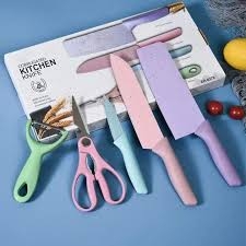 Hộp 5 món dao kéo làm bếp cao cấp Kitchen Knife [BH: None]