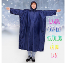 Áo mưa cánh dơi vải dù cài cạnh 1.4m loại xịn dày đặc biệt Kara House