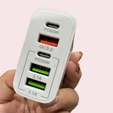 Cóc sạc nhanh 120W 5 cổng AR POD2 (3 cổng usb a + 2 cổng type c) [BH: 1 NĂM]