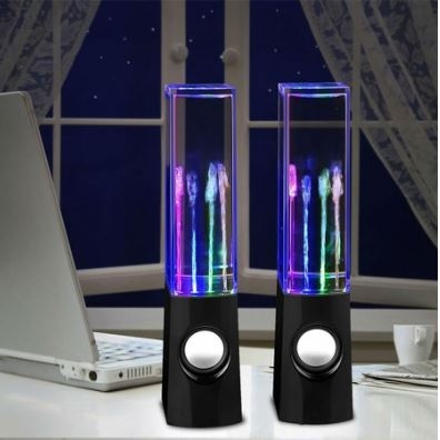 Loa vi tính nhạc nước 3D theo điệu nhạc vuông (bộ 2 loa) Công suất: 3W + 3W  [BH 3 tháng] / pktn sale