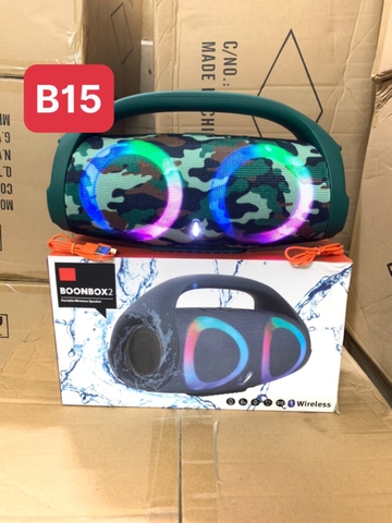 Loa bluetooht BOONBOX B15 có đèn led siêu hay [BH 3 THÁNG]
