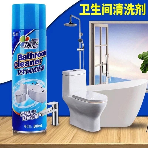 Bình Xịt Tẩy Rửa Nhà Tắm Bathroom Cleaner Đa Năng chai 500ml Bọt Tuyết / pktn sale
