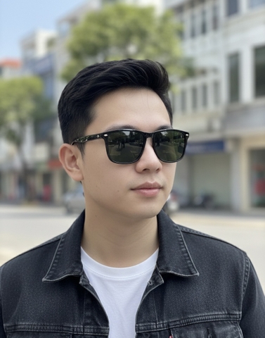 Kính râm, kính chống bụi, chống tia UV Rayban gọng nhựa dày chắc chắn thơig trang