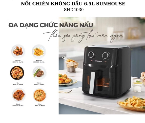 Nồi chiên không dầu SH4030 6.5L [BH: 1 Tháng]