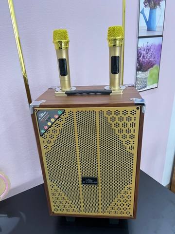 Loa kéo KIOMIC K-33 bluetooth Karaoke K33 kèm 2 micro không dây mẫu mới 2024 chui sạc Type C [BH 6 Tháng]
