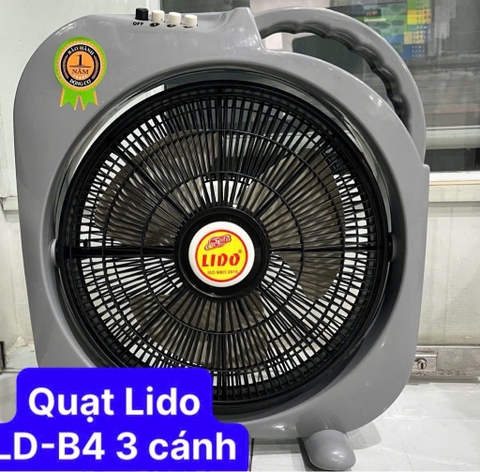 Quạt bàn vuông LD-P4 3 cánh quạt [BH: 1 tháng]