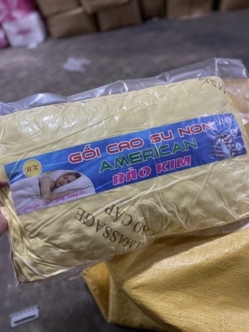 Gối nằm Cao su non massage BK [BH: None]