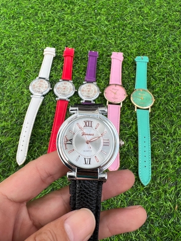 Thanh lý Đồng hồ Geneva dây da không kèm pin (khách mua về thay pin) / pktn sale