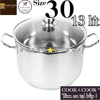 Nồi luộc gà nguyên con inox 30cm cao cấp 5 sao (dùng được bếp từ , gas , hồng ngoại,...)