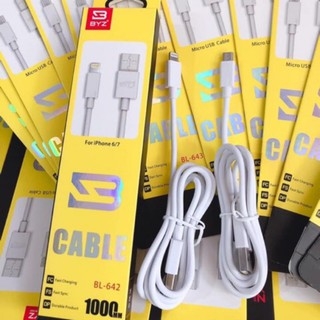 Cáp sạc nhanh BYZ BL-642 usb ra iphone cho iphone 5 6 7 dài 1m chính hãng [BH 3 tháng] / pktn sale