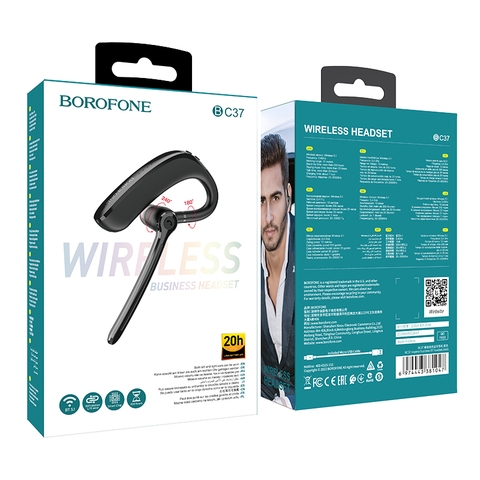 Tai nghe bluetooth BOROFONE BC37 mẫu móc tai nghe 1 bên có micro siêu hay [BH 1 Năm]