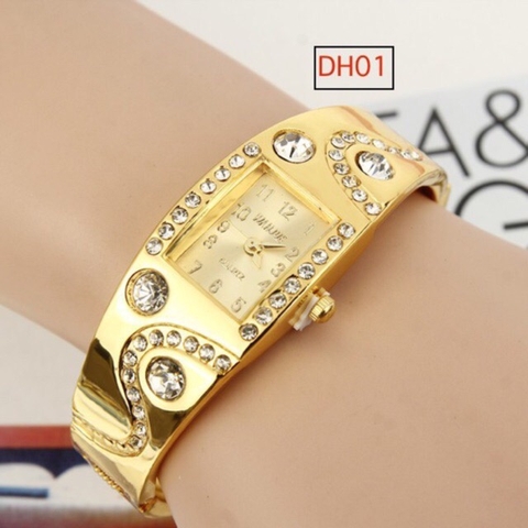 Đồng hồ nữ Wanjue kiểu vòng đeo tay đính đá