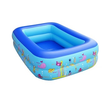 Bể bơi phao 2 tầng cao 35cm chữ nhật 1.2m x 0.9m cho bé