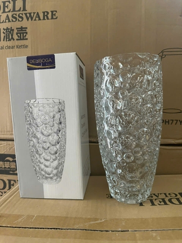 Bình hoa/ bình bông thủy tinh KIM CƯƠNG siêu sang thích hợp trang trí bàn làm việc, văn phòng, phòng khách [BH: NONE]