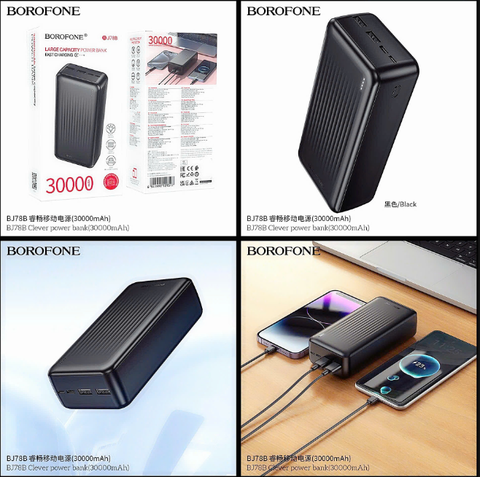 Pin sạc dự phòng BOROFONE BJ78B 30.000mAh chính hãng