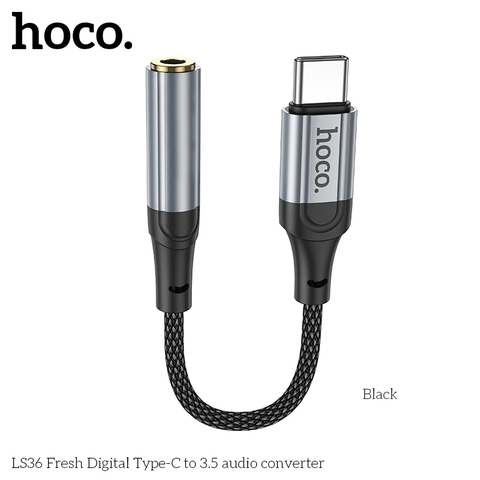 Jack chuyển đổi Hoco LS36 Type-C ra 3.5 chính hãng [BH: 1 NĂM]