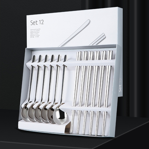 Bộ 12 thìa muỗng đũa inox nhà bếp cao cấp WMF