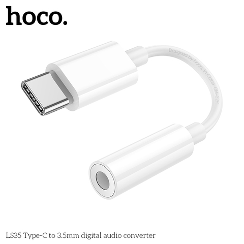 Cáp jack chuyển Hoco LS35 chuyển đầu Type C sang 3.5mm [BH 1 năm / pktn sale