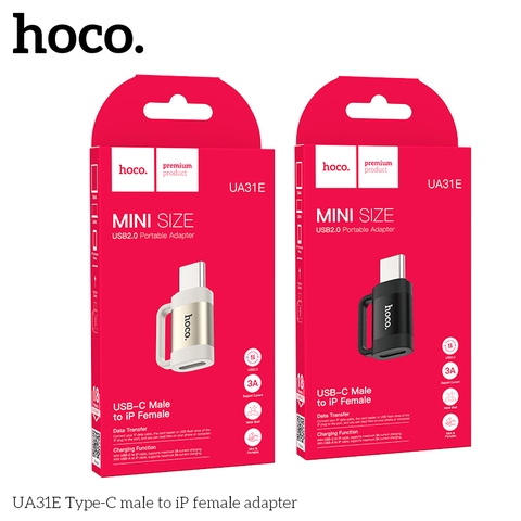 Bộ chuyển đổi HOCO UA31E chuyển từ cổng Type C sang Iphone chính hãng